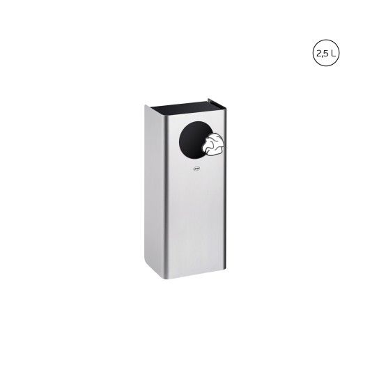 JNF Industrial Series Wall Waste Receptacle 2.5L