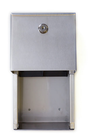 A Grade Surface Mounted Twin Toilet Roll Dispenser
