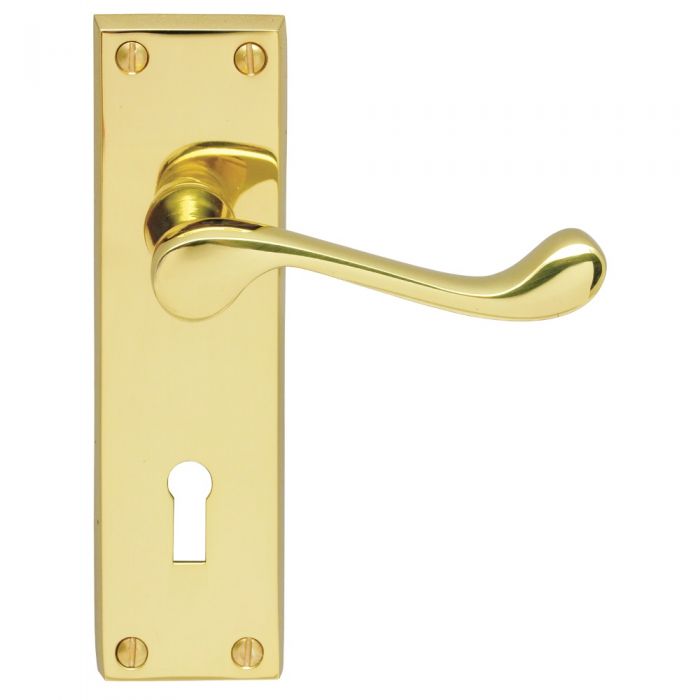 Carlisle DL54 VICTORIAN SCROLL Lever on Lock Backplate