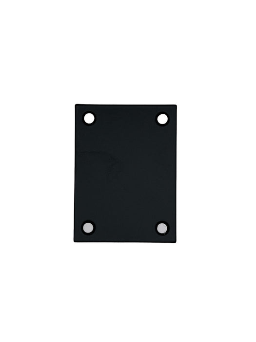A Grade - Flat Plate - Blank - Screw On Escutcheon - Black