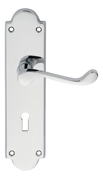 Carlisle M68U VICTORIAN SHAPED SCROLL Lever on Lock Backplate
