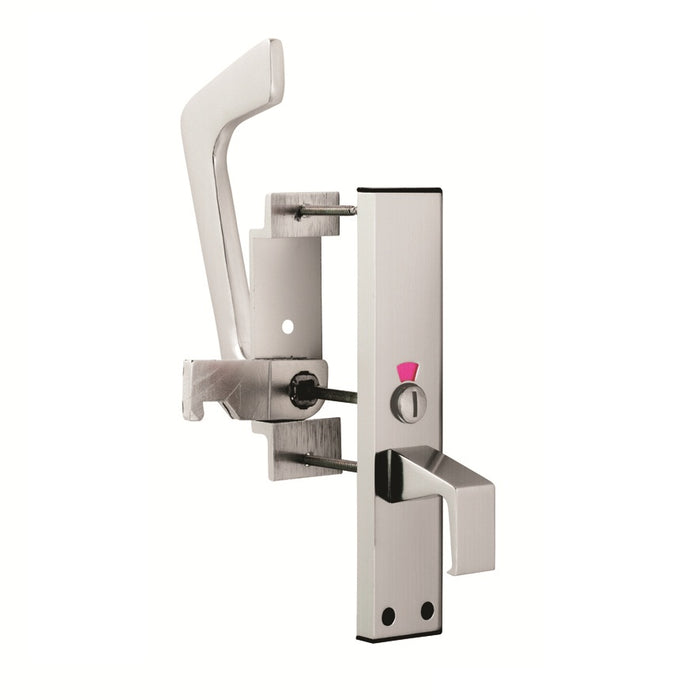 Carlisle Brass Dual Handed Disabled Toilet Handle Set Aluminium EST9625