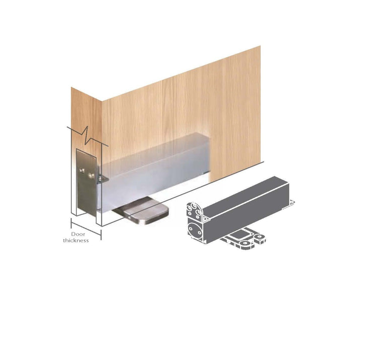 BARY® Heel Concealed Double Action Closer 100kg Hold Open