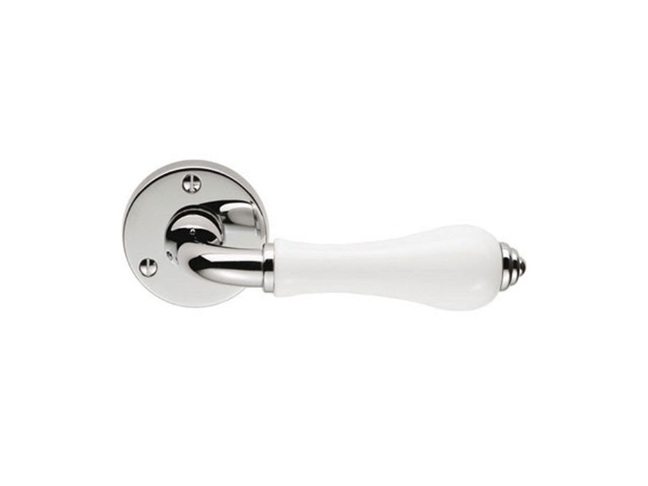 Carlisle Brass PLWCP PORCELAIN Lever on Round Rose
