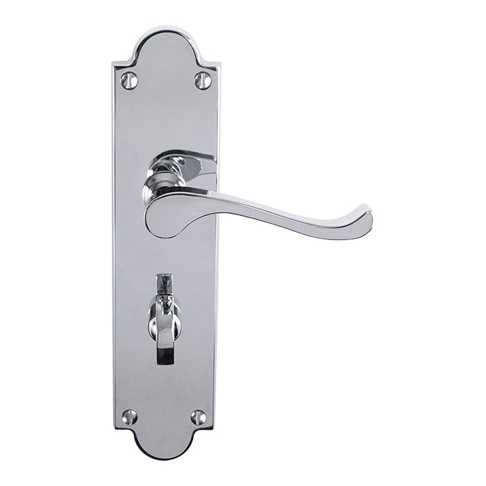 Carlisle Brass Victorian Scroll Lever on Shaped Backplate
