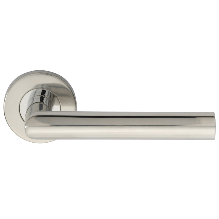 Eurospec Treviri Mitred Round Bar Lever on Sprung Rose
