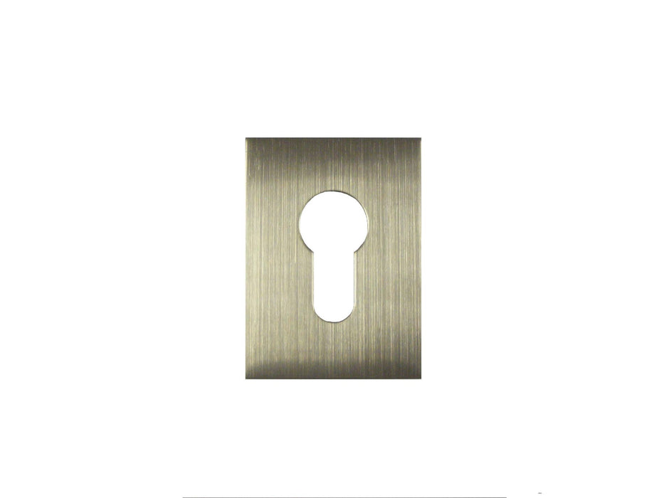 A Grade - Flat Plate - Euro - Adhesive - Satin Stainless Steel