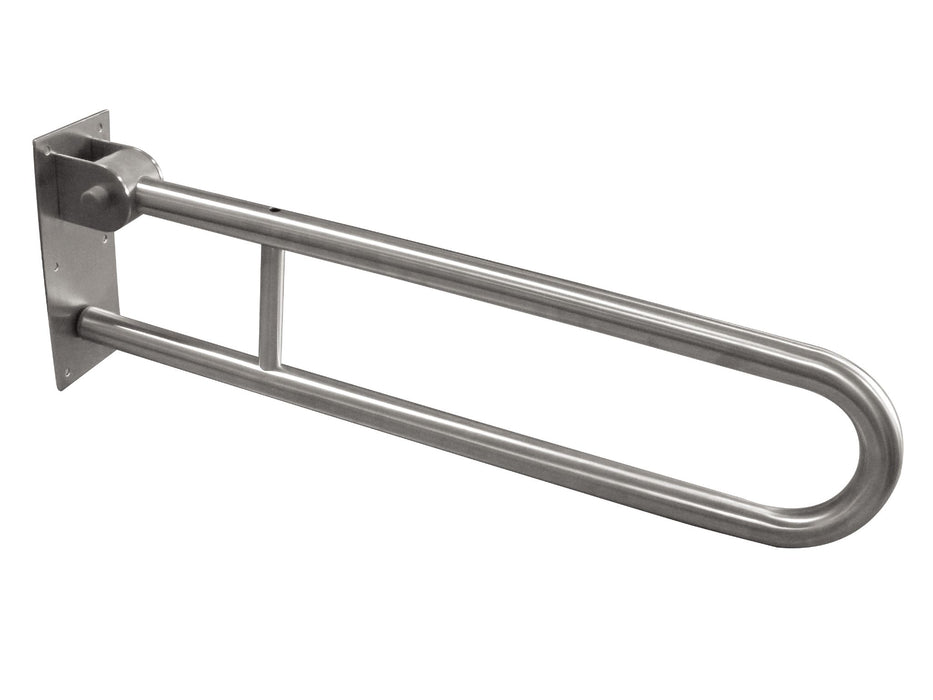 A Grade Hinged Support Rail - 700mm length - Satin Stainless Steel