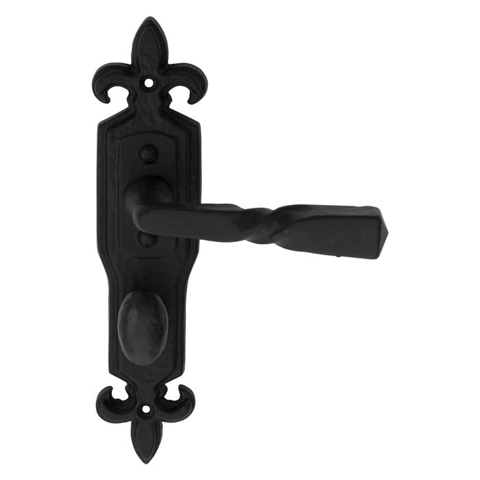 Carlisle Brass Barley Twist Lever on Gothic Backplate