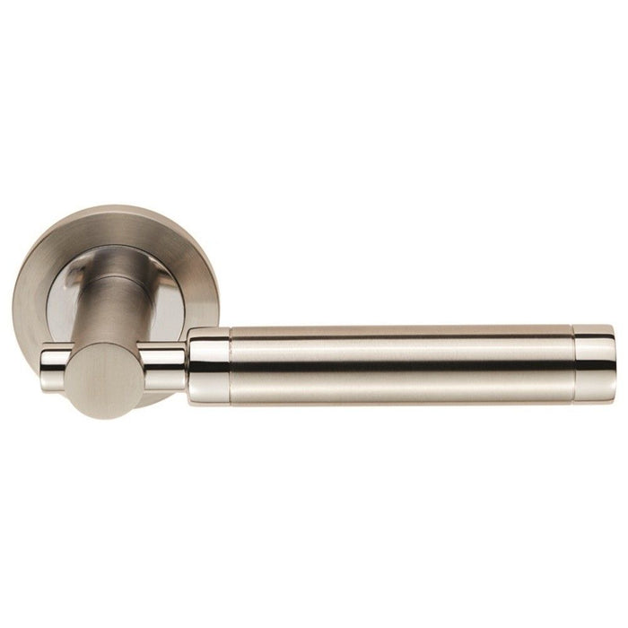 SWL1006DUO Steelworx Astoria Solid Lever on Round Rose