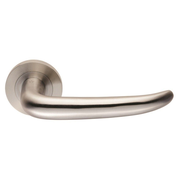 SWL1135.SSS Steelworx Luenza Lever on Round Rose