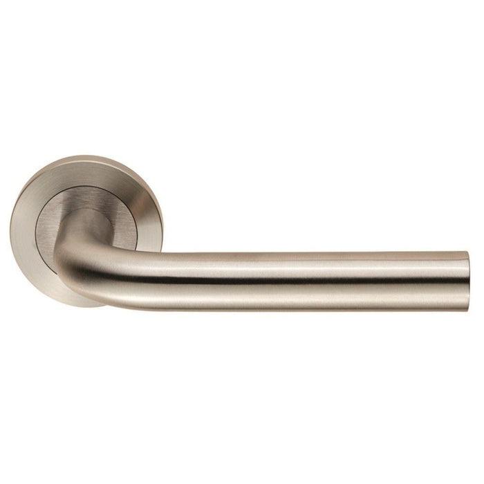 SWL1191.SSS Steelworx Spira Lever on Round Rose