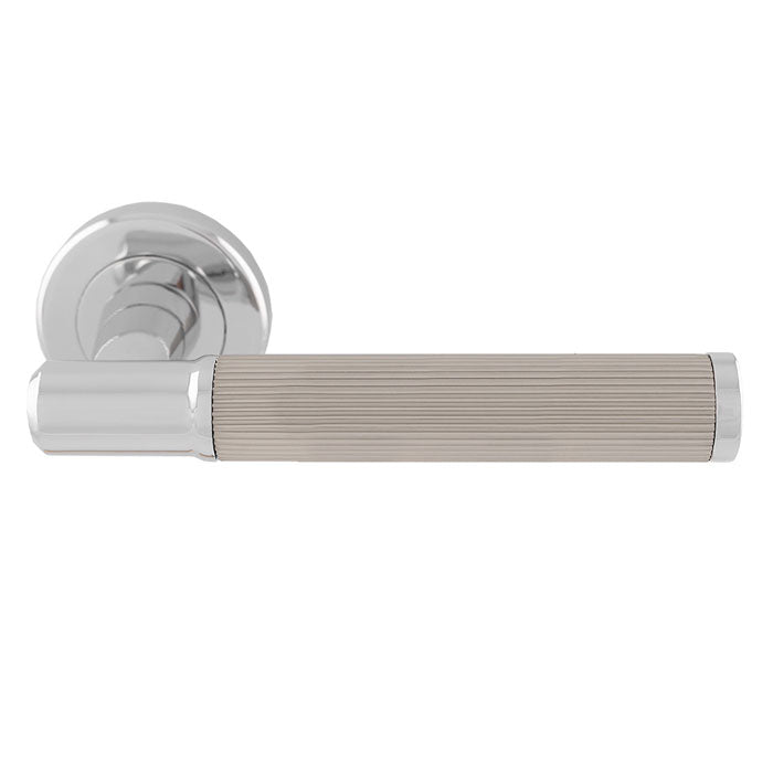 Serozzetta Image Lines Lever on Round Rose