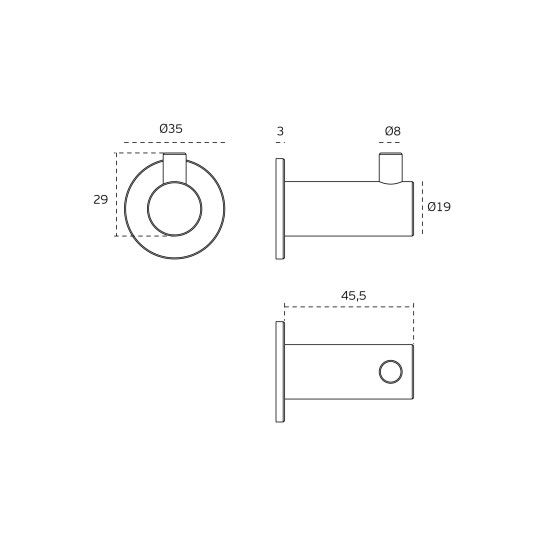 JNF Fine Series Wall Hook
