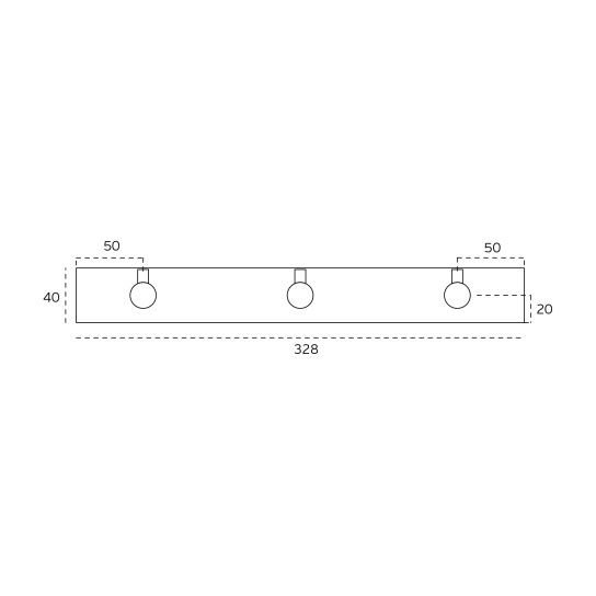 JNF Fine Series Triple Wall Hook
