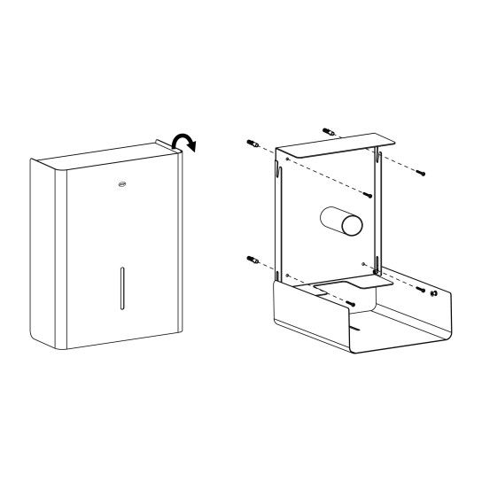 JNF Industrial Series Jumbo Roll Paper Dispenser