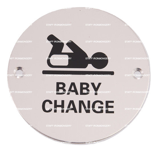 A GRADE Baby Change Sign Aluminium