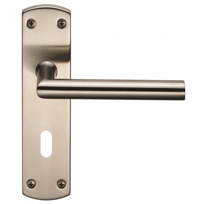 Eurospec CSLP1162B MITRED Lever on Latch Backplate