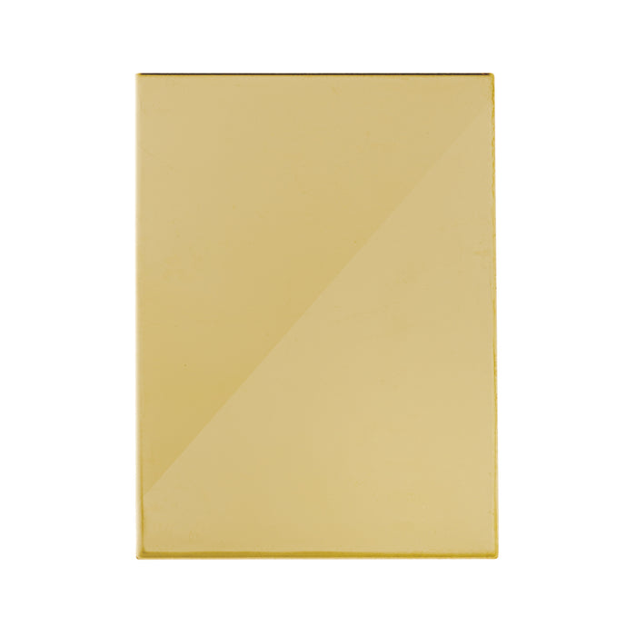 A Grade - Flat Plate - Blank- Adhesive - Polished Brass