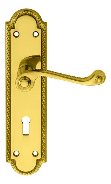 Carlisle Brass FG27 GEORGIAN SHAPED Lever on Lock Backplate