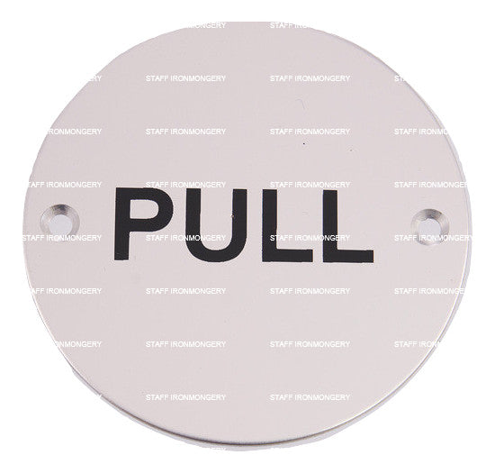 A GRADE Pull Sign Aluminium