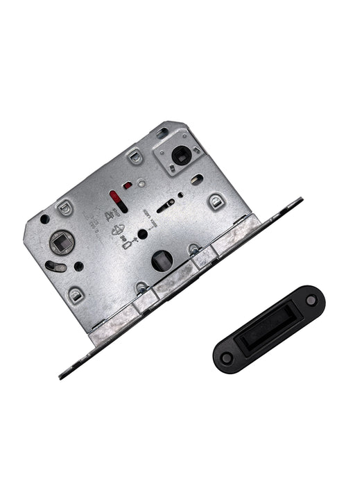 AGB Revolution XT Bathroom Mortice Lock with Magnetic Deadbolt Matt Black