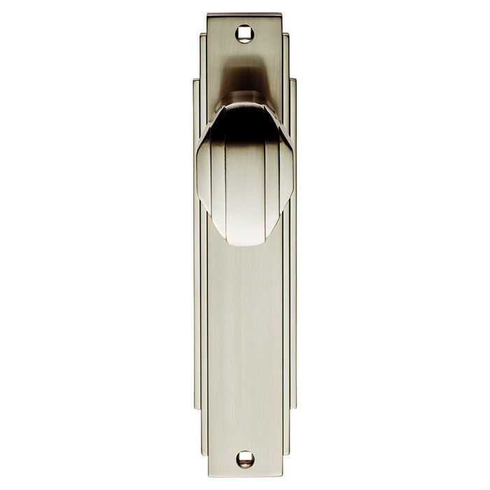 Carlisle Brass Art Deco Knob on Backplate