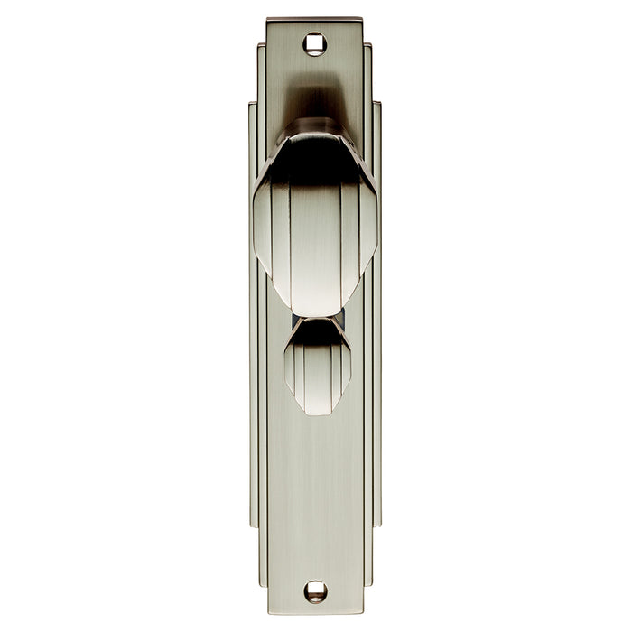 Carlisle Brass Art Deco Knob on Backplate
