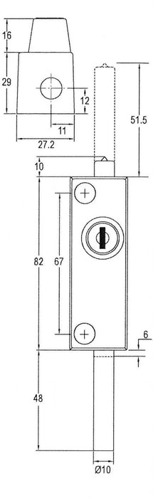 A Grade Multi Purpose Bolt Keyed Alike