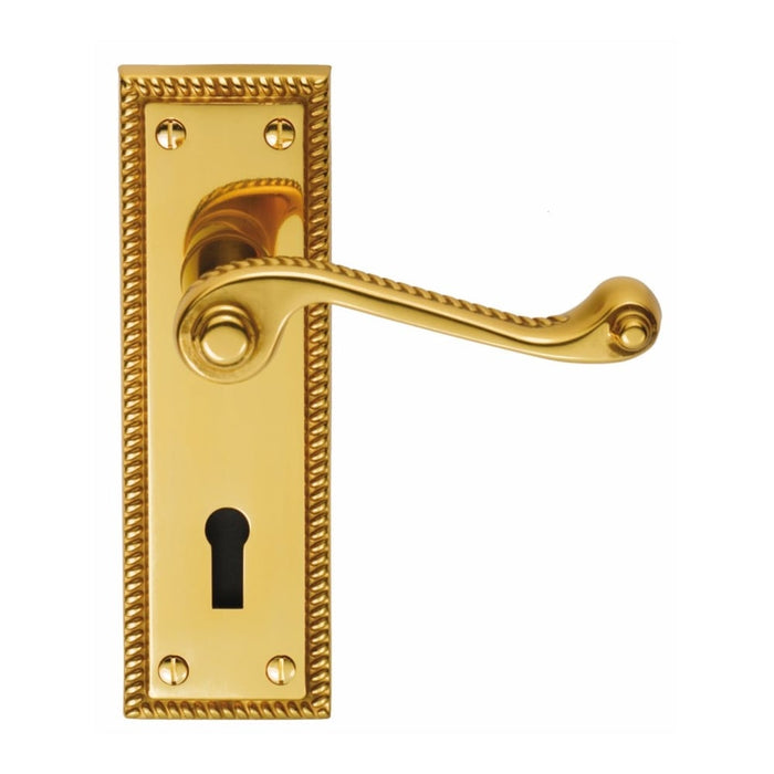 Carlisle Brass FG1 GEORGIAN Lever on Lock Backplate