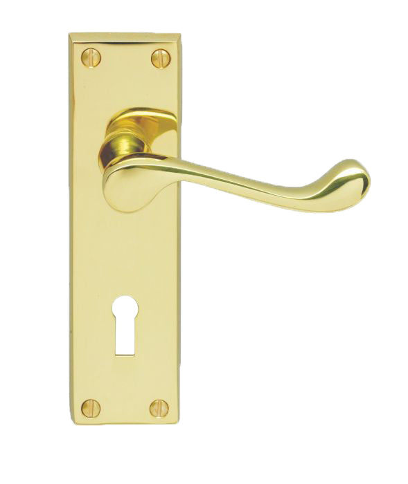 Carlisle Brass Contract Victorian Scroll Lever on Backplate