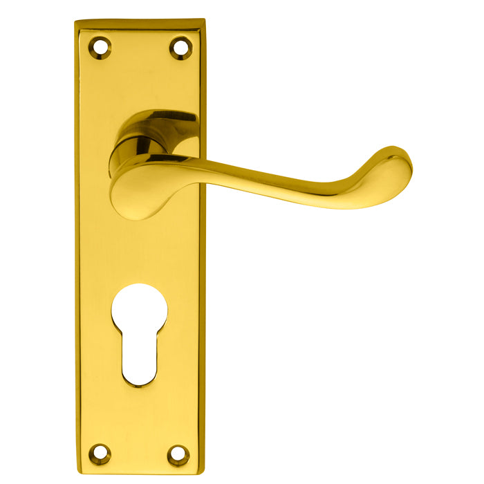 Carlisle Brass Contract Victorian Scroll Lever on Backplate