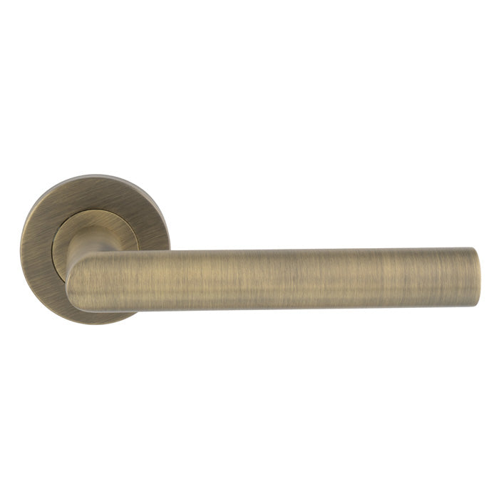 Eurospec Treviri Mitred Round Bar Lever on Sprung Rose