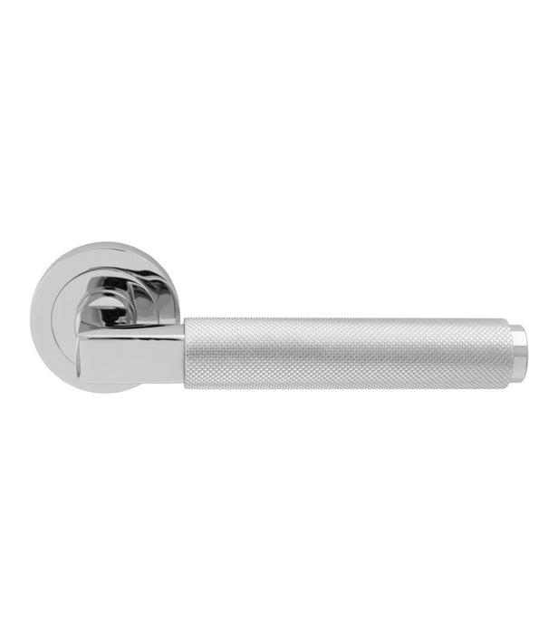 Carlisle Brass Terazzo Lever On Round Rose Knurled