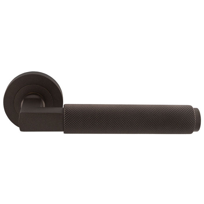 Carlisle Brass Terazzo Lever On Round Rose Knurled