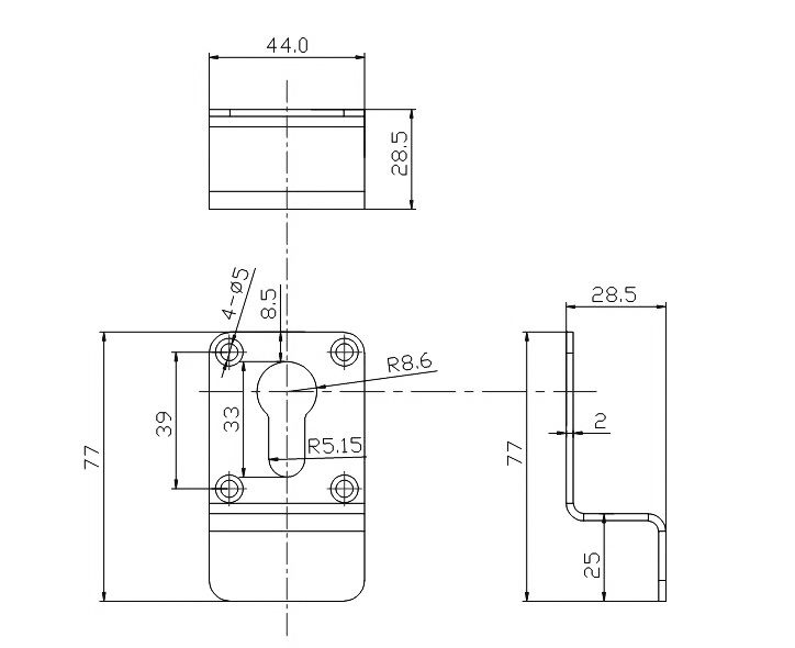 A Grade Euro Profile Cylinder Pull ICP2 Polished Brass