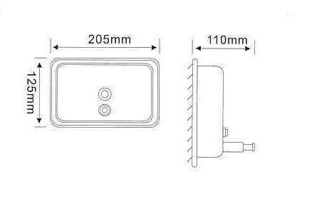 A Grade Horizontal Liquid Soap Dispenser