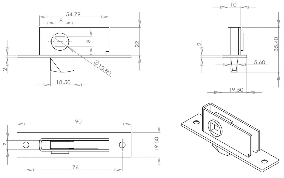 A Grade Mortice Budget Lock