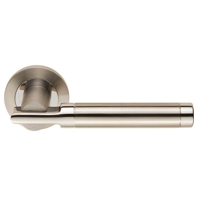 SWL1010DUO Steelworx Berna Solid Lever on Round Rose